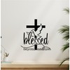 Blessed Beyond Measure Vinyl Wall Decal – Rustic Farmhouse Quote