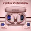 BMANl T16 True Wireless Sport Earbuds Pink Earhooks Built-in Mic
