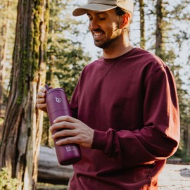 BOTTLE BOTTLE Stainless Steel Water Bottle with Straw and Lid, 32 oz Vacuum Insulated Water Bottle, Stay Cold for 24 Hrs, Hot for 12 Hrs, Leak-Proof Wide Mouth Sports Water Bottles red