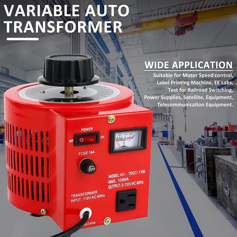 YaeCCC Voltage Transformer 10 Amp Auto AC Variable Voltage Converter,1000VA,0~130