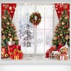 Printspree Christmas Window Backdrop 10x12ft | Snowy Winter Wonderland with