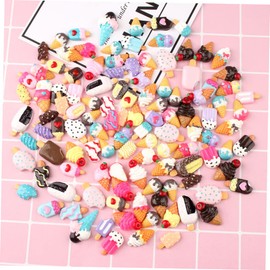 Operitacx 200 Stk Bausatz zur Schmuckherstellung Dekorationszubehör aus Harz Material für Segensbeutel selber machen Zubehör für Eiscreme-Harze Handyhülle Stempelkissen Haarschmuck Kind