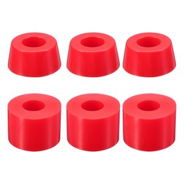 PATIKIL Skateboard Bushings, 3 Set 90A PU Long-Board Truck Bushings Rebuild Kit for Skateboard Parts, Red