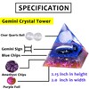 XIANNVXI Large Crystals Gemini Pyramid Gemstones Pyramids Zodiac Sign Crystal