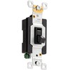 GE Grounding Toggle Switch, Single Pole, Heavy Duty, Black