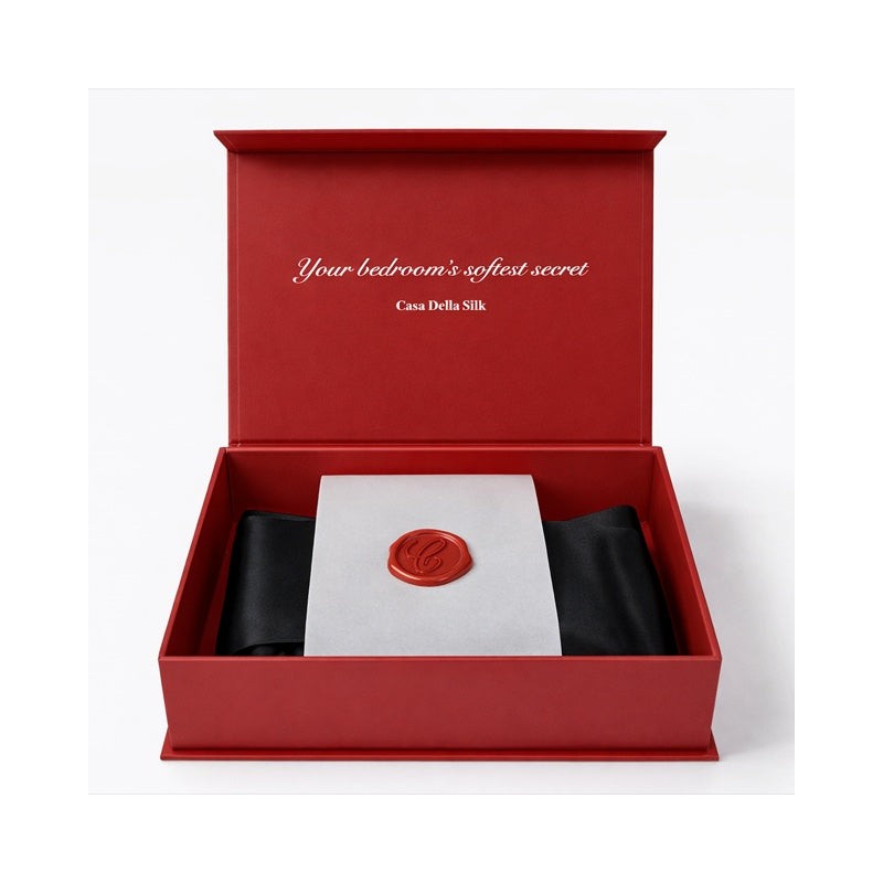 Casa Della Silk Elan Mulberry Silk Headband – Midnight Noir