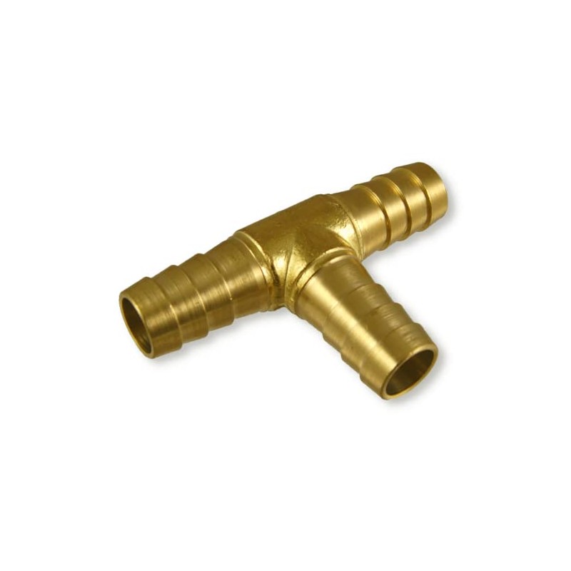 1/4" Brass Hose Mender Tee Barb Union/Connector 3-Way Fitting |