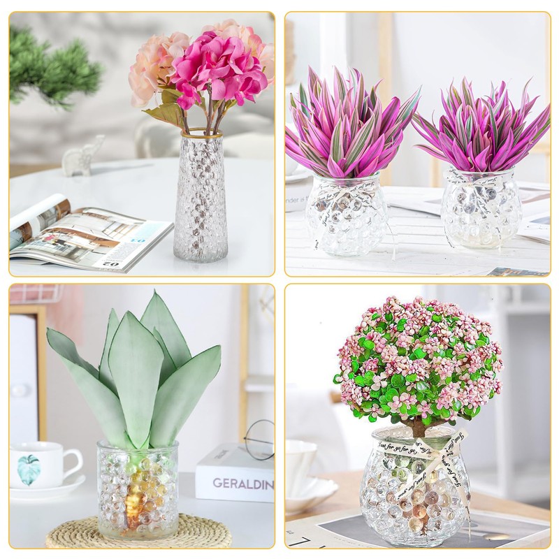 200,000 Clear Beads for Vases, Transparent Vase Filler, Christmas Decoration,