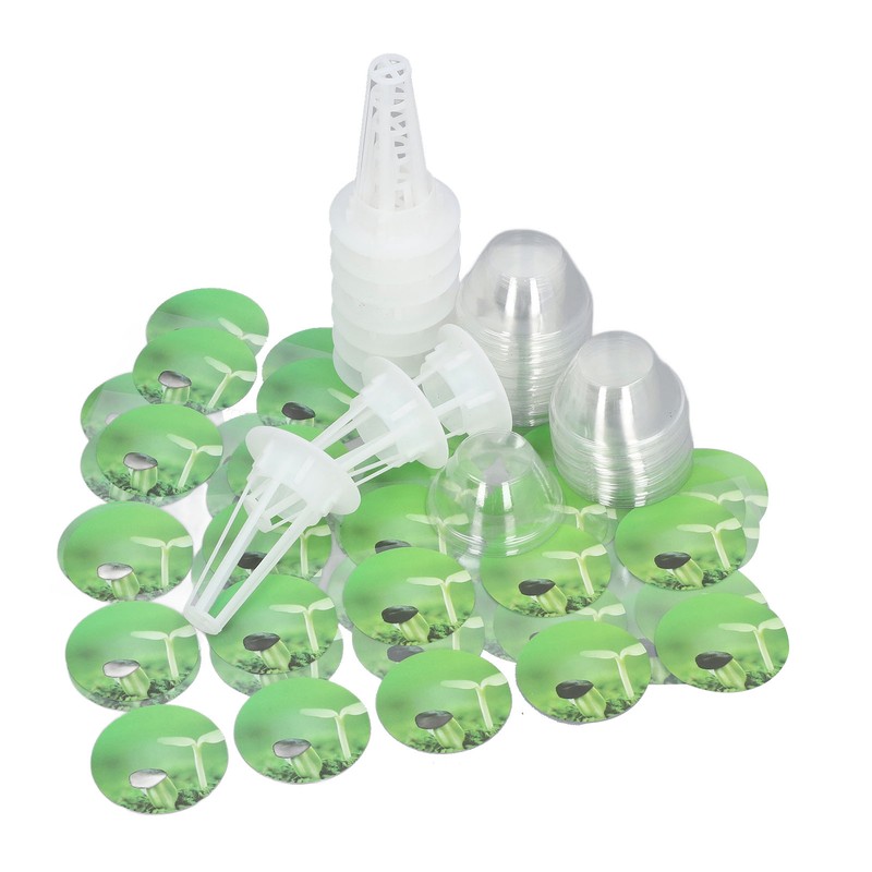 Hydroponic Pods Kit Soilless Grow Baskets Grow Domes Pod Labels
