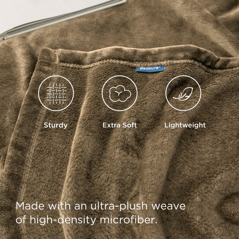 Bedsure Fleece Blanket Sofa Throw - Versatile Blanket Fluffy Soft