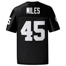 Afyby Boobie Miles Jerseys #45 Permian Football Jersey Friday Night Lights Jersey Black White S-XXXL (Large, Black)