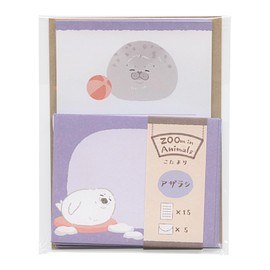 Zoom-in Animal 5422407 Mini Letter Set [Seal] Cute Animal