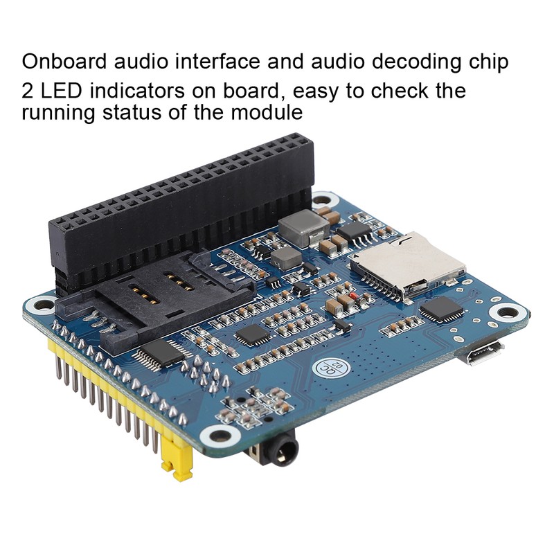 Positioning Expansion Module for Raspberry Pi LTE Cat-1/3G/2G Communication/GNSS SIM7600E