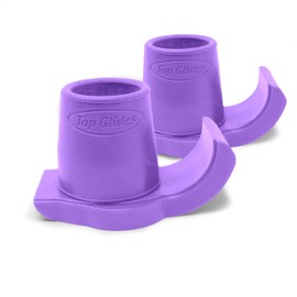 Top Glides DuraSki Extra Durable Walker Glide Skis for 1 1/8 Inch Tubes (Purple)