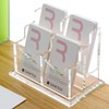 SANRUI Clear Vertical Business Card Holder for Desk, Office Acrylic