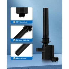 ECCPP DG500 6 ignition coils with 6 iridium Spark Plugs for ford for Mazda for Mercury 500 Freestyle for Mariner Taurus Escape Tribute Sable Montego DG513 DG500 FD502