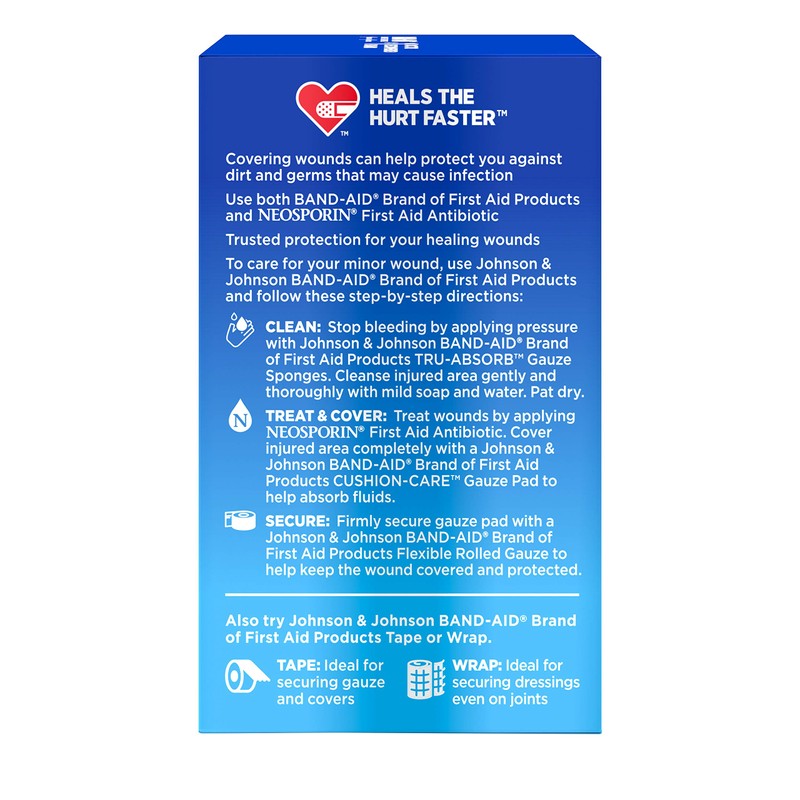 Band Aid Brand First Aid Products Flexible Rolled Gauze Care