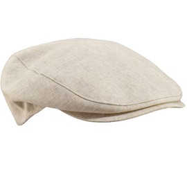 Tessin Flat Hat | Linen Cotton | Pure Cotton Lining | Pocket Size | Spring Summer | Made in Italy, beige