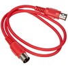 Adam Hall 3 Star Series MIDI Cable, red
