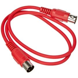 Adam Hall 3 Star Series MIDI Cable, red