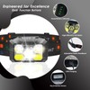 Rechargeable LED Headlamp 2-Pack, 800 Lumens, USB-C, IPX4 Waterproof, 8