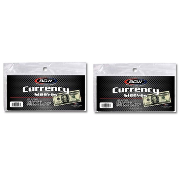 BCW Regular Bill Currency Sleeves - 200ct
