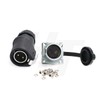 HangTon LP20 2 Pin Waterproof Power Connector Industrial Bulkhead Male