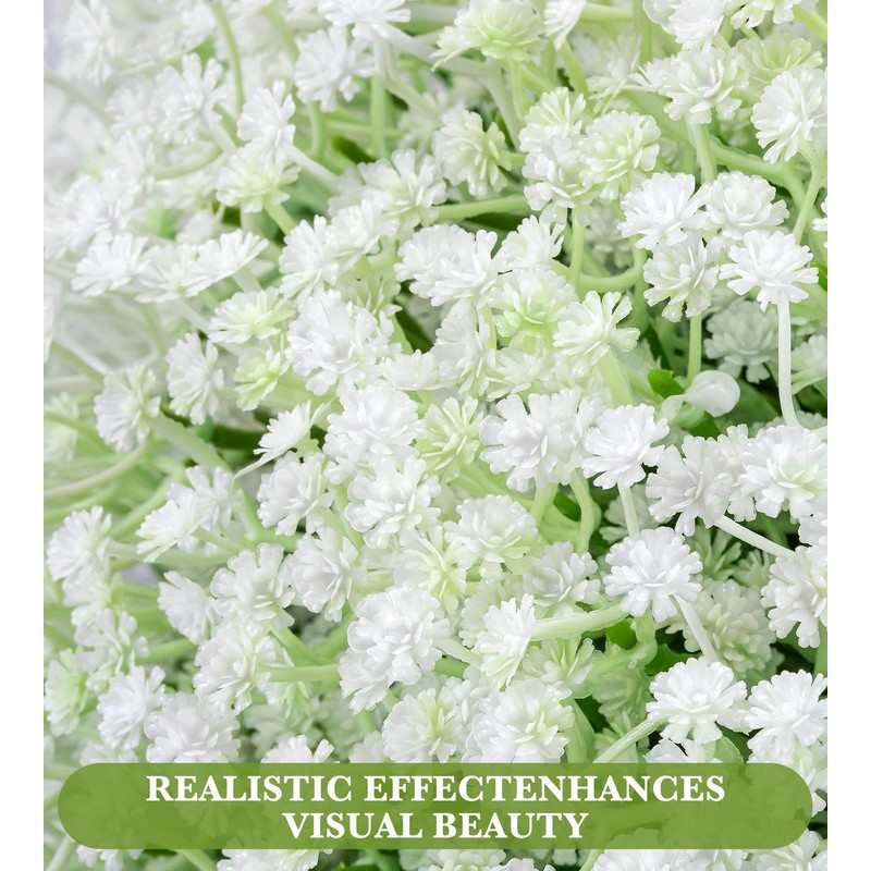 40 Pcs Babys Breath Artificial Flowers-Baby Breath Flowers Artificial Bulk
