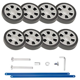 Suitcase Caster Replacement, Luggage Tire Replacement Wheel Repair Carry Bag Wheel, Silent Two-Wheel Repair Kit, Outer Diameter 2.2 inches (55 mm), 8 Pieces