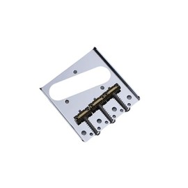 Guyker In-Tune Bridge with Brass Compensated 3-Saddle and Steel Base Plate Chrome GT03