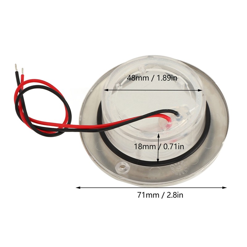 LED Puck Light DC12V RV Boat Ceiling Recessed Mount Interior