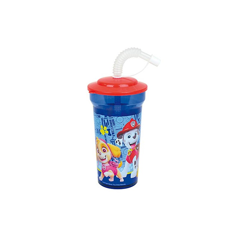 Fun House PAT'PATROUILLE 005776 Drinking Cup with Straw 400 ml
