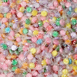 Fruit Flavored Starlight Candy - 3 Pounds - Assorted Hard Candy Individually Wrapped - Office Candy - Tropical Fruit Hard Candy - Bulk Sucking Candies