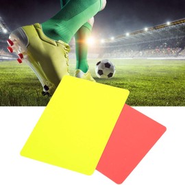 Referee Red Card, Football Red and Yellow Card, PVC Material for Competition Sports