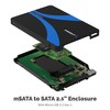 SABRENT mSATA to USB 3.2x1 or 2.5" sata enclosure adapter,