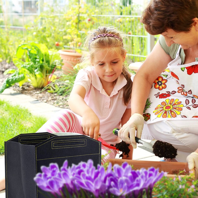Growerz GrowPotz 25 Litre Square Grow Bags (Pack of 5)