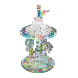 Glass Baron Carousel Figurine