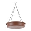 Solar Bird Bath Fountain Pump Hanging Style Deck Mount Metal