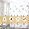 LHLZNB Shower Curtains Mould Proof Resistant - Fashion Patterned Semi-Transarent