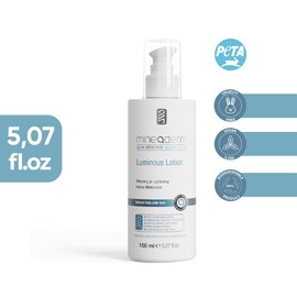 Mineaderm Luminous Lotion – Aufhellende Feuchtigkeitslotion mit Rumex- & Süßholzwurzelextrakt – Für einen gleichmäßigen, strahlenden Teint – 150 ml