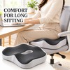 Memory Foam Seat Cushion and Lumbar Support Pillow for Office