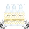 Crema humectante, Shampoo capilar y Shampoo para manos y cuerpo,