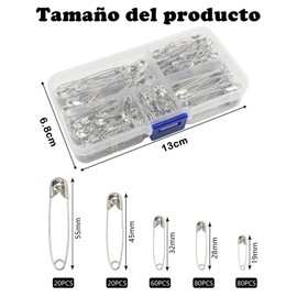 Genérico 1 Caja Seguros para Ropa(260 Piezas), Adecuado para Todo Tipo De Necesidades Diarias, Costura De Oficina Familiar y Uso De Bricolaje, como Ropa, Artesanías, Joyas y Corte, Etc