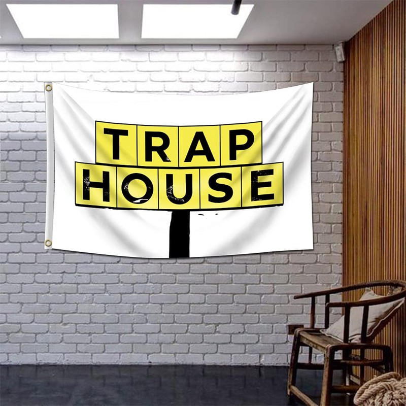 ENMOON Trap House Flag (3x5ft, Anti-Fade Poly 150D) Premium Quality