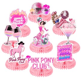 Pink Pony Club Decorations Pink Pony Club Table Decorations Honeycomb Centerpieces for Table Decor Party Supplies