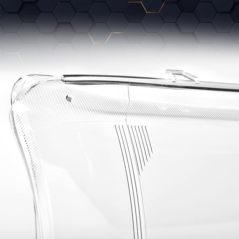PIT66 Headlight Lens Cover Compatible with Chevy Silverado 2003-2007 Clear
