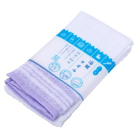 Nishikawa TT95000015 Bath Towel, 13.4 x 35.4 inches (34 x 90 cm), 100% Cotton, Long Face Towel, Senshu Towel, Thin, Washable, Washcloth-Size, Made in Japan, Washable Lavender