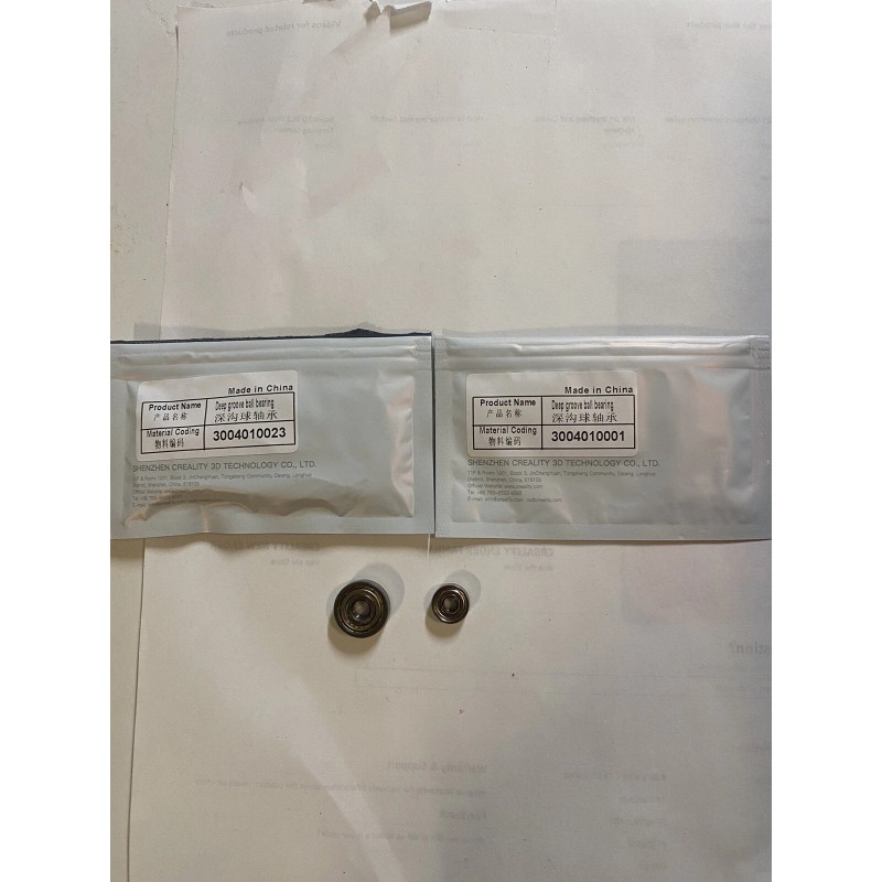 Creality Ender 6, Deep groove ball bearing. pkg of two