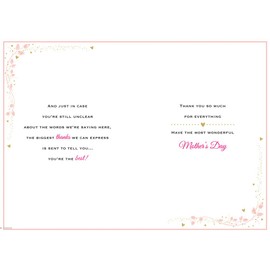 Piccadilly Greetings Traditional Mother's Day Card from Both of US - 9 x 6 inches - Regal Publishing