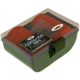 NGT Chod/Zig Bin with 10 Eva Winders - Green, One Size